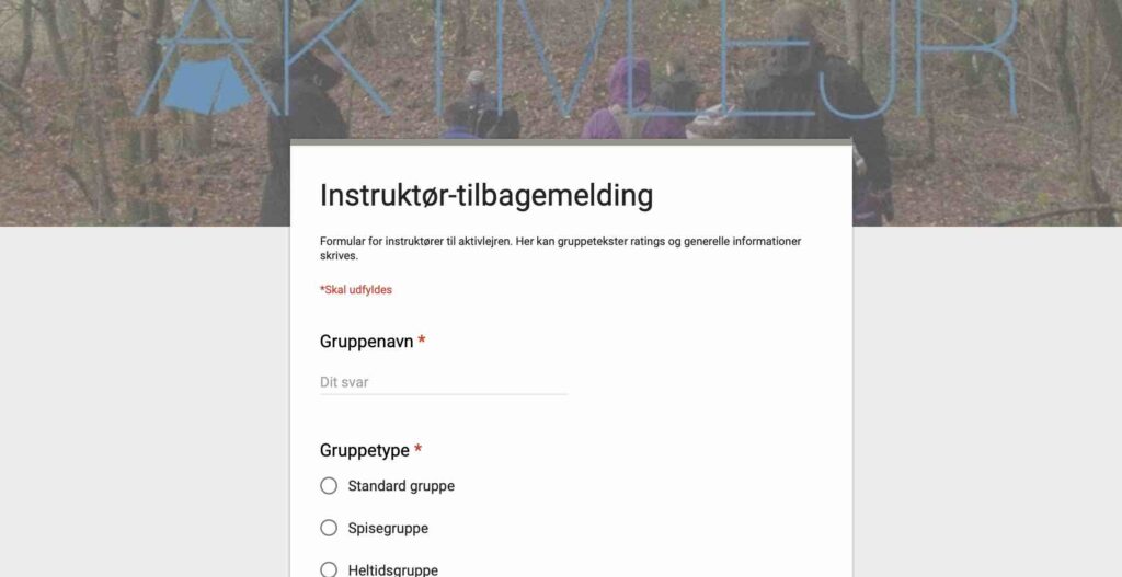 Instruktørtilbagemeldinger